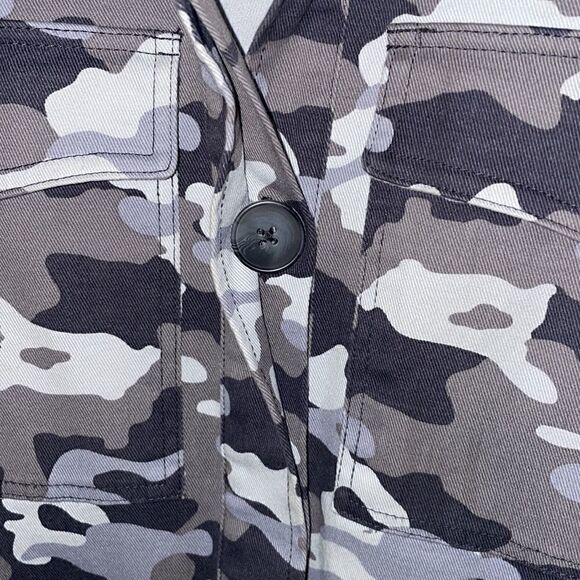 L’agence Cromwell Button Front Camo Print Military Style Jacket Size S - Picture 5 of 10